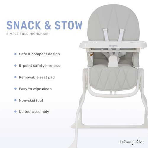 Dream On Me Portable Snack and Stow High Chair