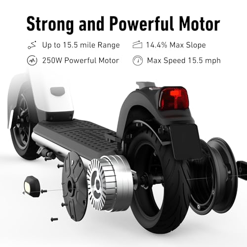 NIU KQi1 Pro Electric Scooter for Adults - 250W Power, 15.5 Miles Range, Max Speed 15.5MPH, 9' Tires, Dual Brakes, Portable Folding Commuting E Scooter, UL Certified