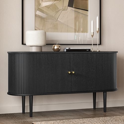 55-Inch Sideboard Cabinet with Doors and Shelves