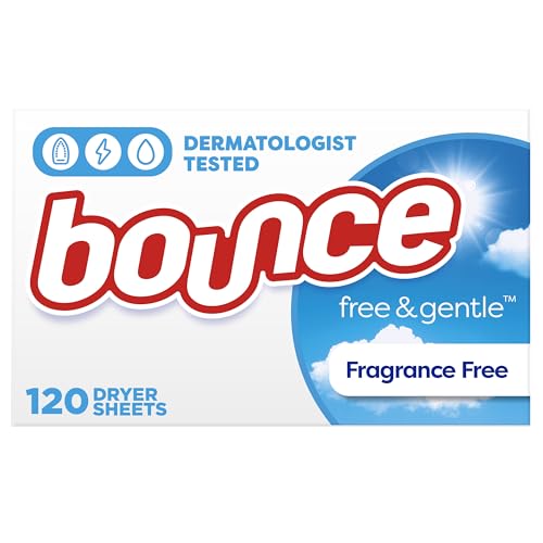 120 Count Bounce Free & Gentle Dryer Sheets