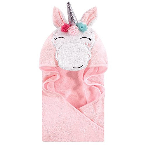 Hudson Baby Cotton Animal Face Hooded Baby Towel