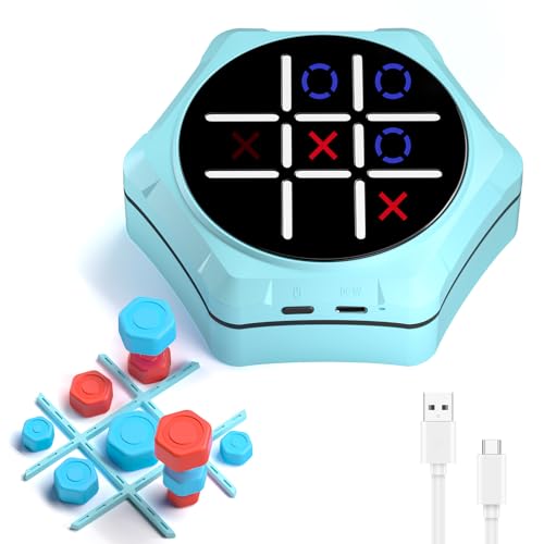 Rechargeable Electronic Tic Tac Toe Handheld Game