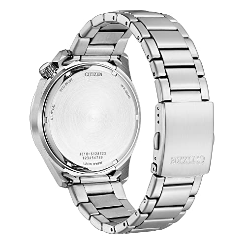 Citizen Men's Eco-Drive Weekender Sport Men's Watch in Stainless Steel, Blue Dial (Model: AW1711-52L)