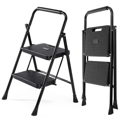 Folding 2 Step Ladder with Safety Lock