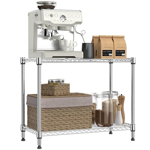 Heavy Duty 2-Tier Adjustable Metal Storage Shelf