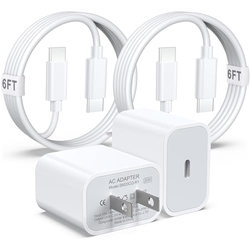 2 Pack 20W USB-C Fast Charger for iPhone