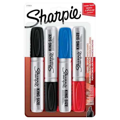 4 Pack Sharpie King Size Permanent Markers