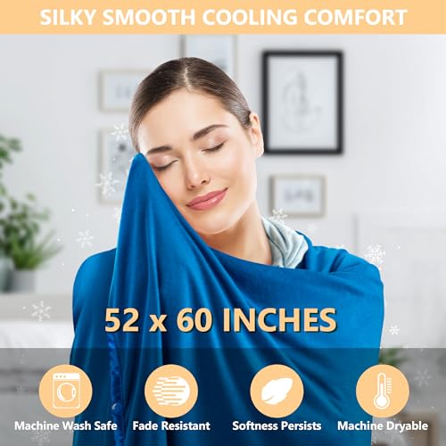 Cooling Lightweight Throw Blanket for Hot Sleepers