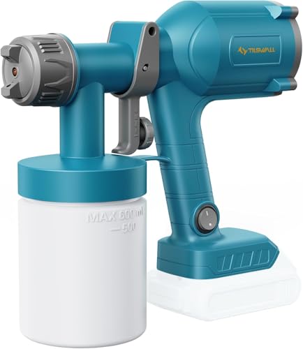 Cordless 20V Paint Sprayer Compatible with Dewalt Battery