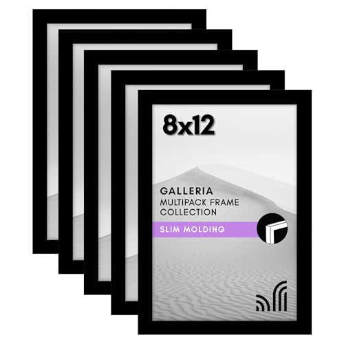5 Pack Americanflat 8x12 Picture Frames Set