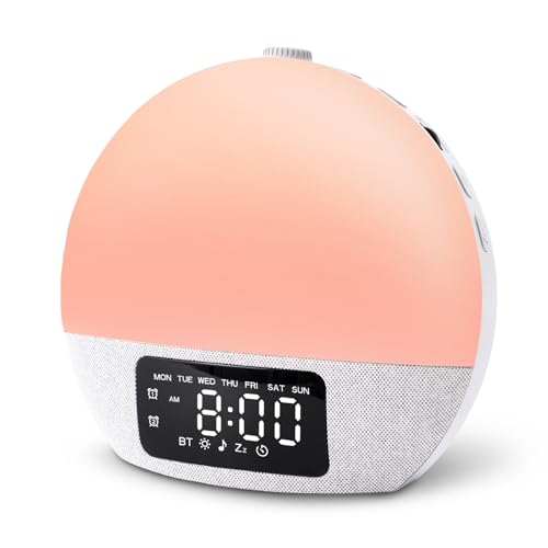 Sunrise Alarm Clock with White Noise and Bluetooth