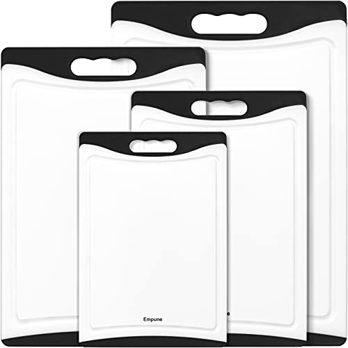 4 Pack Extra Large Plastic Cutting Boards Set