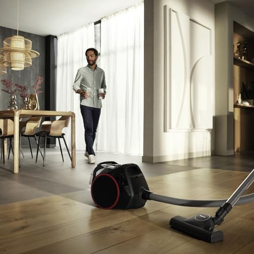 Miele Boost CX1 Canister Vacuum Cleaner, Black/Red