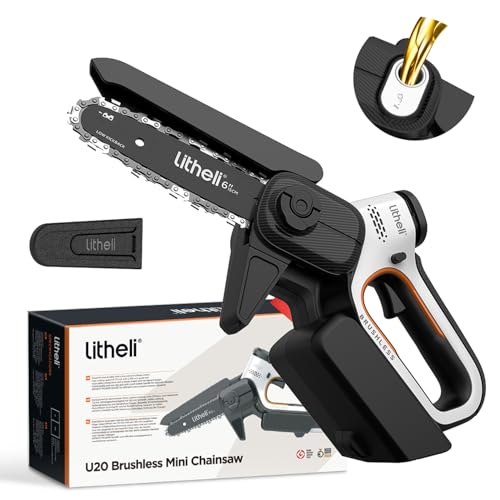 Litheli 6-Inch Cordless Mini Chainsaw Battery Powered