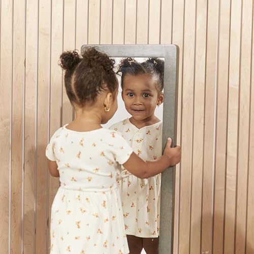 ECR4Kids Toddler Bi-Directional Mirror - Grey Wash