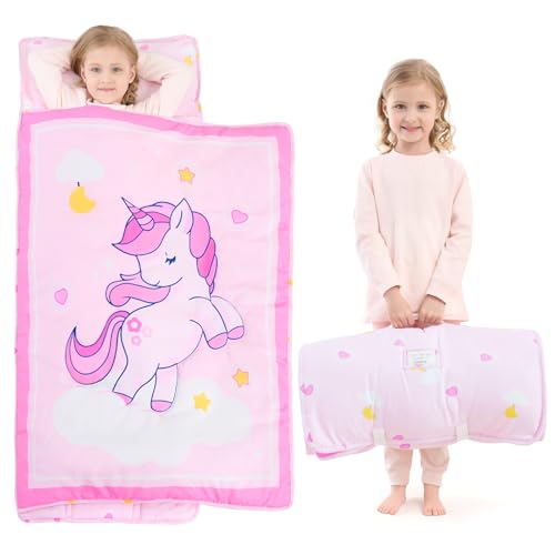 Toddler Nap Mat with Removable Pillow, 1 Pack