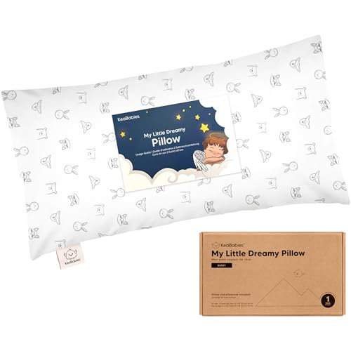 KeaBabies Organic Toddler Pillow with Pillowcase