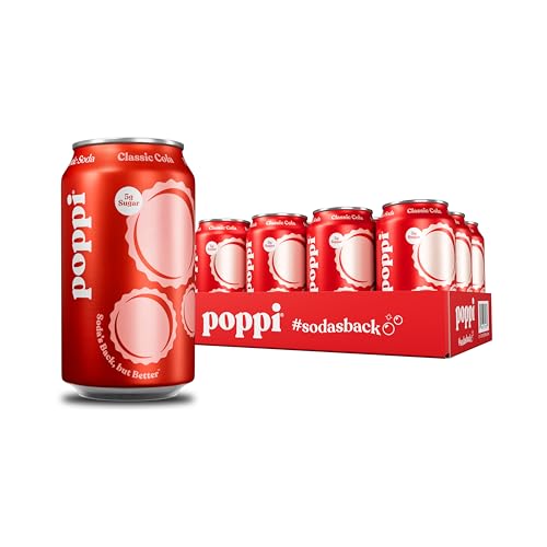 12 Pack Poppi Prebiotic Soda Classic Cola 12oz