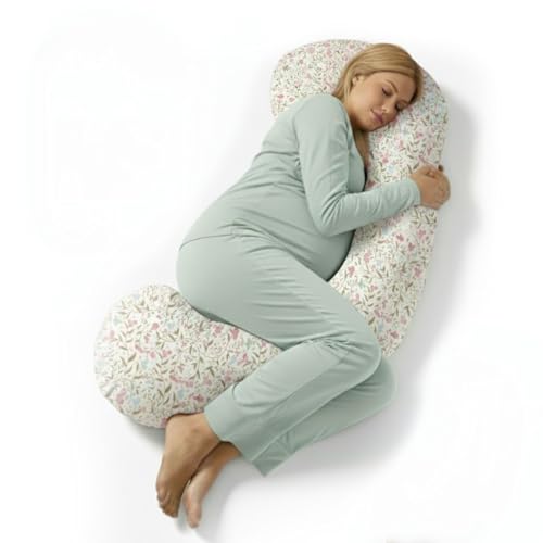 BellaMoon 55-Inch Cooling C-Shaped Pregnancy Pillow