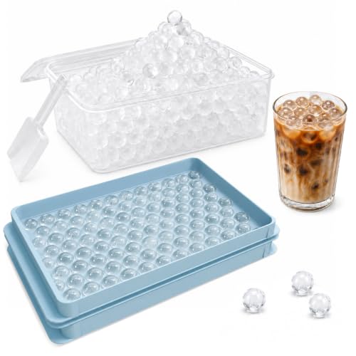 Mini Pebble Ice Cube Tray with Lid