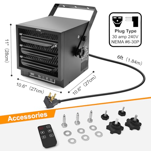 CTSC 4800W Electric Garage Heater with Remote