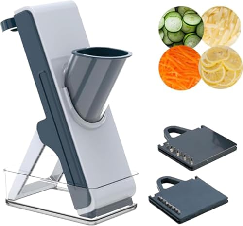 Safe Adjustable Mandoline Vegetable Slicer and Dicer