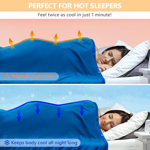 Cooling Lightweight Throw Blanket for Hot Sleepers