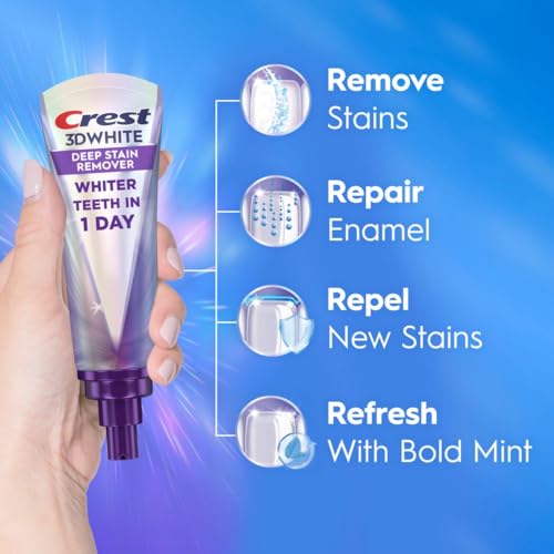 2 Pack Crest 3D White Toothpaste
