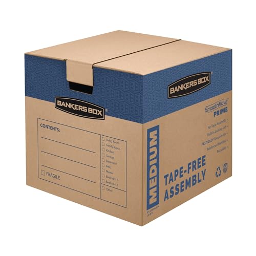 8 Pack Bankers Box Medium Moving Boxes