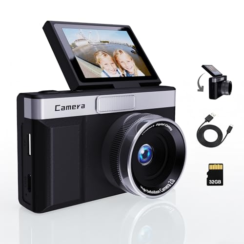 32GB Digital Camera 1080P Flip Screen Vlogging Camera