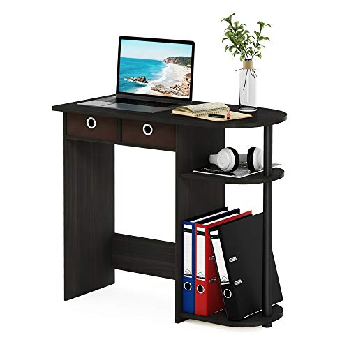 Furinno Gaming Computer Desk with Shelves and Bins