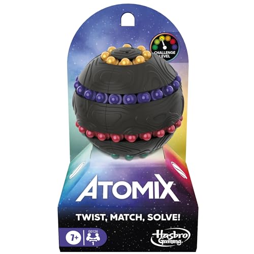 Hasbro Gaming Atomix Puzzle Sphere Fidget Toy, Ages 7+