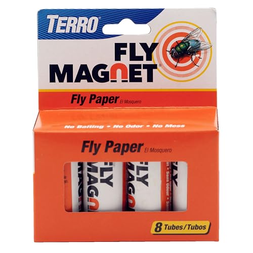 8 Pack Terro Hanging Sticky Fly Traps