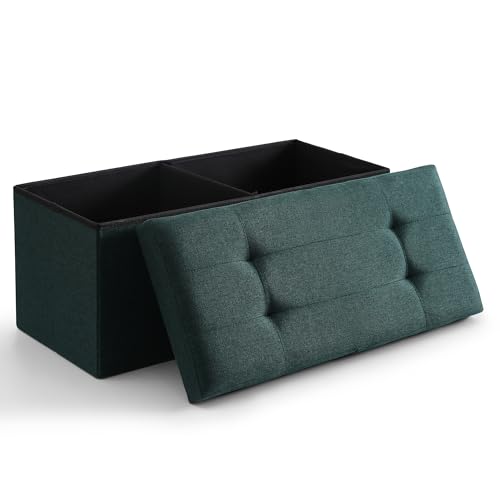 75L Foldable Storage Ottoman Bench