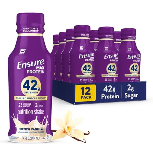12 Pack Ensure Max High Protein Shakes 14 fl oz (OU-D)