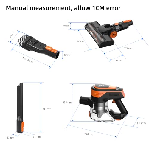 550W Stick Vacuum Cleaner for Home & Pets