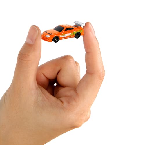 Fast & Furious Final Race Train Nano Scene & 2 1.65" Die-Cast Cars, Toys for Kids and Adults