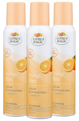 3 Pack Citrus Magic Air Freshener Spray 3 Ounce