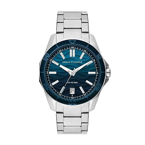 Armani Exchange Men's Stainless Steel Date Bracelet Watch