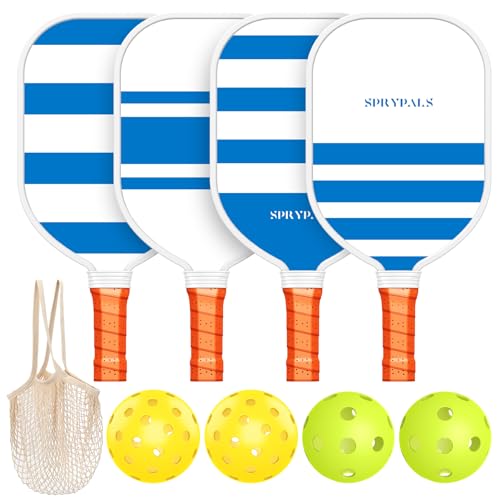 Pickleball Paddle Set with Balls and Carry Bag