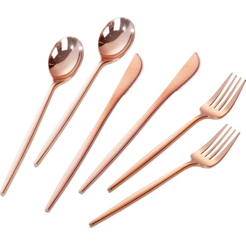 300 Count Heavy Duty Disposable Plastic Silverware Set