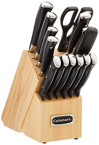 15 Piece Cuisinart Stainless Steel Knife Block Set