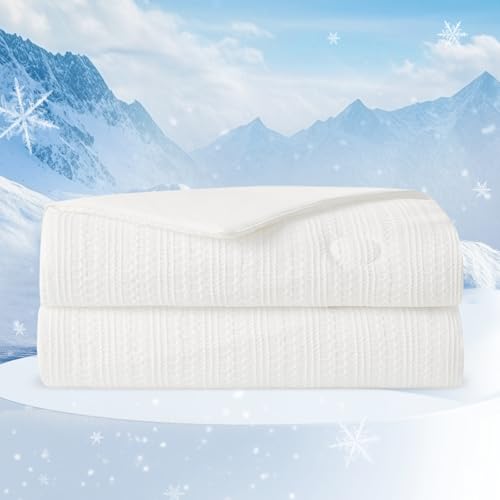Cooling Waffle Twin Lightweight Comforter for Hot Sleepers