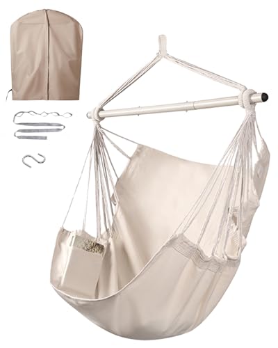 Heavy Duty Hammock Chair Swing, 500 lb Capacity