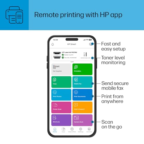 HP LaserJet M209d Black & White Printer