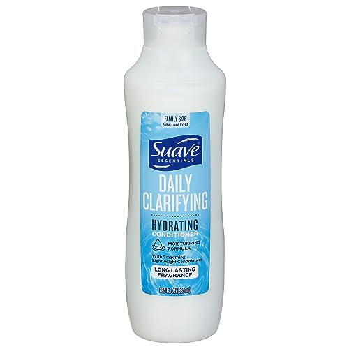 Suave Essentials, Hydrating Daily Clarifying Conditioner Family Size, 22.5 Fl Oz
