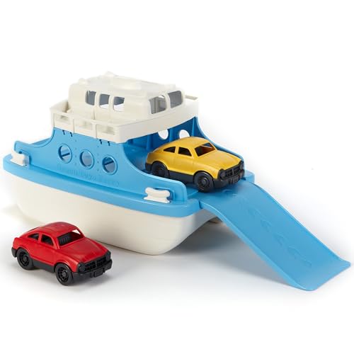 Green Toys Ferry Boat with Mini Cars Bath Toy