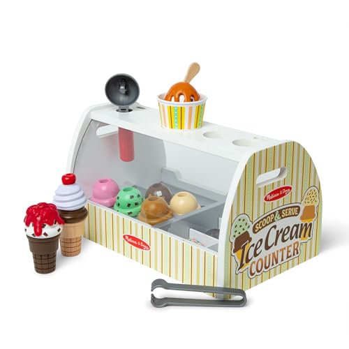 28 Piece Melissa & Doug Wooden Ice Cream Play Set