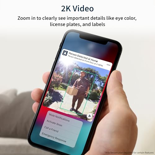 2 Cameras Arlo 2K Security Camera Bundle