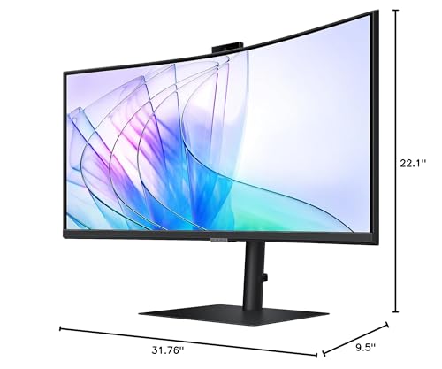 SAMSUNG 34" Ultrawide QHD Curved Monitor with Camera